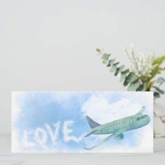 Kommerzielle Jet Stream Liebe Save The Date (Stehend Vorderseite)