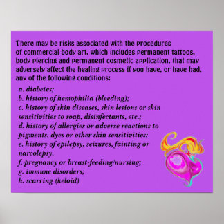 Kommerzielle Körperkunstrisen Poster