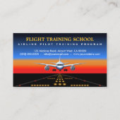 Kommerzielle Pilot Trainer-Flugkarten Visitenkarte (Rückseite)