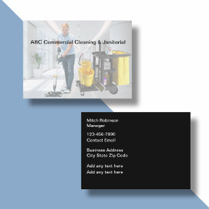 Kommerzielle Reinigung und Janiotorial Visitenkarte