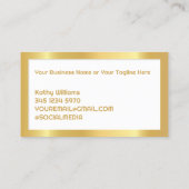 Kommerzielle Reinigung Visitenkarte (Rückseite)