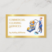 Kommerzielle Reinigung Visitenkarte (Vorderseite)