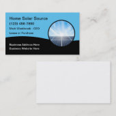 Kommerzielle Solarenergie im Wohnbereich Visitenkarte (Vorne/Hinten)