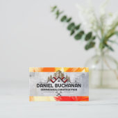 Kommerzielle Wohnimmobilien | Konstruktion Visitenkarte (Stehend Vorderseite)