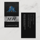 Kommerzielle Wohnimmobilien | Leder Visitenkarte (Vorne/Hinten)