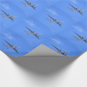 Kommerzieller Airliner Geschenkpapier (Ecke)
