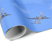 Kommerzieller Airliner Geschenkpapier (Rolleneckpunkt)