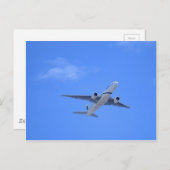 Kommerzieller Airliner Postkarte (Vorne/Hinten)