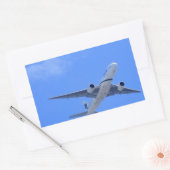 Kommerzieller Airliner Rechteckiger Aufkleber (Umschlag)