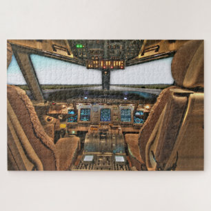 Kommerzieller Cockpit-Hintergrund Puzzle