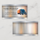 Kommerzieller LKW | Metallindustrie Visitenkarte (Vorne/Hinten)