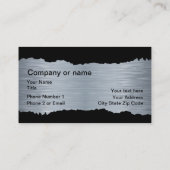 Kommerzieller oder industrieller Entwurf Visitenkarte (Rückseite)