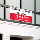 Kommerzieller Platz für das Leasing von rotem weiß Banner (Äußeres Gebäude)