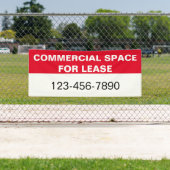 Kommerzieller Platz für Leasing & Phone Red White  Banner (Insitu)