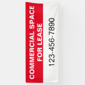 Kommerzieller Platz für Leasing & Phone Red White  Banner (Vertikal)