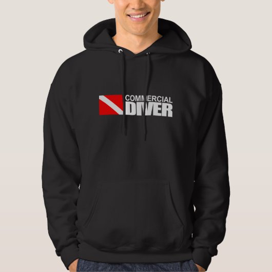 Kommerzieller Taucher Hoodie (Vorderseite)