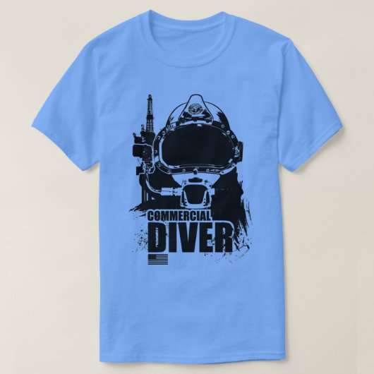Kommerzieller Taucher T-Shirt (Design vorne)