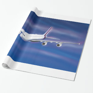 Kommerzielles Doppeldeckerflugzeug Geschenkpapier