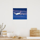 Kommerzielles Doppeldeckerflugzeug Poster (Küche)