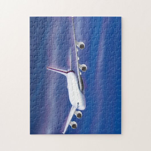 Kommerzielles Doppeldeckerflugzeug Puzzle (Vertikal)