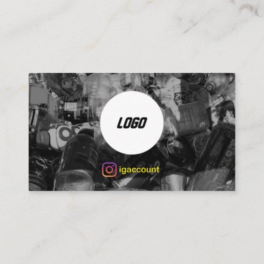 Kommerzielles Entfernen von Junk-Logos Visitenkarte (Rückseite)