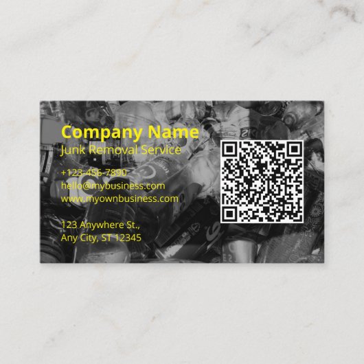 Kommerzielles Entfernen von Junk-Logos Visitenkarte (Vorderseite)