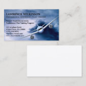 Kommerzielles Flugzeug auf Sky Aviation Business C Visitenkarte (Vorne/Hinten)