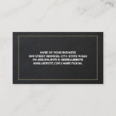 Kommerzielles Flugzeug | Lederstich Visitenkarte (Rückseite)