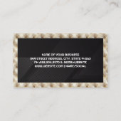 Kommerzielles Flugzeug | Tufted Luxury Cushion Visitenkarte (Rückseite)