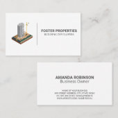 Kommerzielles Gebäude | Bauarchitektin Visitenkarte (Vorne/Hinten)