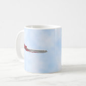 Kommerzielles Jet-Flugzeug: 3D-Modell: Kaffee-Tass Kaffeetasse (Vorderseite Links)