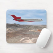 Kommerzielles Jet-Flugzeug: 3D-Modell: Mousepad (Mit Mouse)