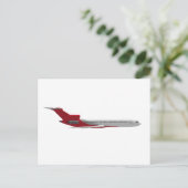 Kommerzielles Jet-Flugzeug: 3D-Modell: Postkarte (Stehend Vorderseite)