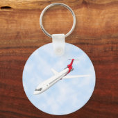 Kommerzielles Jet-Flugzeug: 3D-Modell: Schlüsselanhänger (Vorderseite)