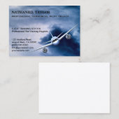 Kommerzielles Jet-Flugzeug in Sky Aviation Large Visitenkarte (Vorne/Hinten)