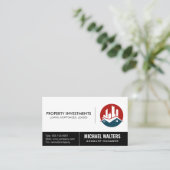 Kommerzielles Real Anwesen Logo Visitenkarte (Stehend Vorderseite)