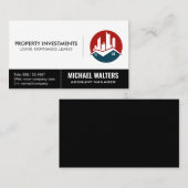 Kommerzielles Real Anwesen Logo Visitenkarte (Vorne/Hinten)