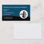 Kommerzielles Real Anwesen Moderne Visitenkarten Visitenkarte (Vorne/Hinten)