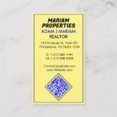 Kommerzielles Real Anwesen QR Visiting (Realtor) Visitenkarte (Rückseite)