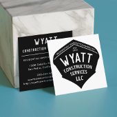 Kommerzielles Schiff-Auftragnehmer Quadratische Visitenkarte