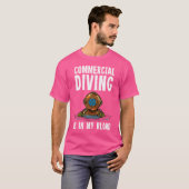 Kommerzielles Tauchen T-Shirt (Vorne ganz)