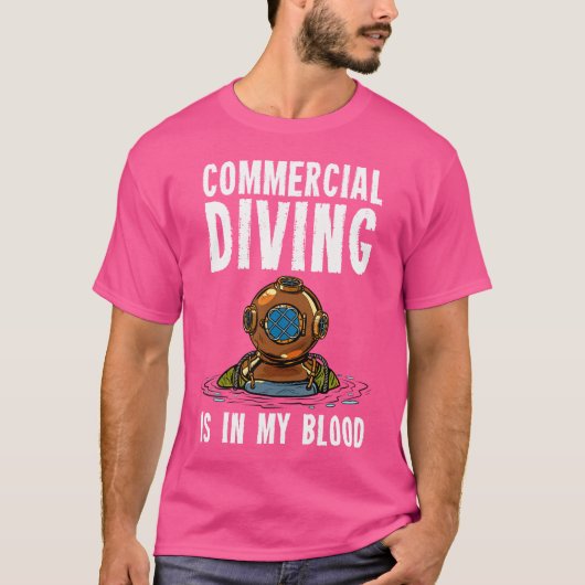 Kommerzielles Tauchen T-Shirt (Vorderseite)