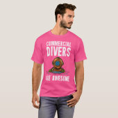 Kommerzielles Tauchen T-Shirt (Vorne ganz)