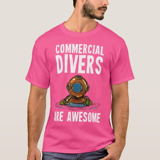 Kommerzielles Tauchen T-Shirt (Vorderseite)