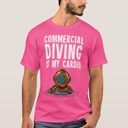 Kommerzielles Tauchen T-Shirt (Vorderseite)