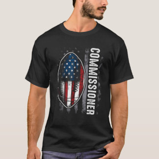 Kommissar Fantasy Football American Commissie Fla T-Shirt