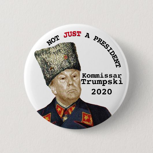Kommissar Trumpski Button (Vorderseite)