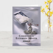 Kommission als Individuelle Name der Eucharistin Karte (Gelbe Blume)