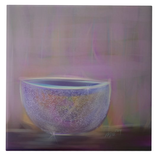 Kommissionen offen für gemalte Kunst Fliese (Vorderseite)