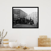 Kommissionsbeamte eines Eisenbahnwagens 1863 Poster (Küche)